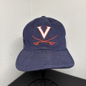 University of Virginia Hat Double Hatter Reversible Blue White UVA Football Cap